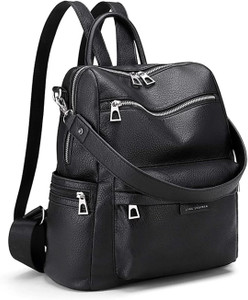 Bellish Medium 25 L Laptop Backpack Purse Travel Vintage PU Leather Bag For Women 25 L Laptop Backpack