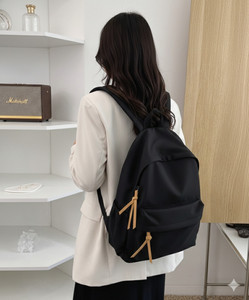 UNBstore Premium Minimalist Black Waterproof Travel Backpack with Adjustable Straps 30 L Backpack
