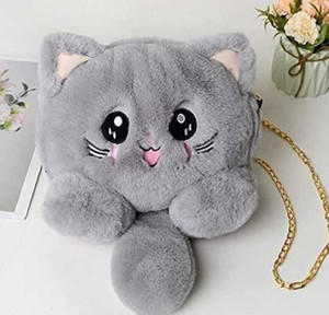 Nappmall Black Sling Bag CUTE SOFT CAT SLING BAG FOR PICNIC,TRAVEL LATEST DESIGN BEST FOR GIFT