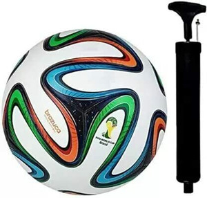 Owlix Brazuca PU Football With Air Pump Football - Size: 4