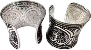 ADF Oxidised Silver, Alloy Silver Bracelet