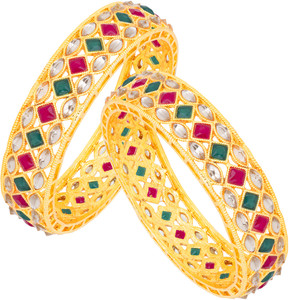 Sukkhi Alloy Gold-plated Bangle Set