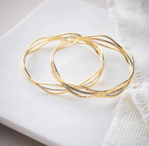 Jewar Mandi Brass Gold-plated Bangle