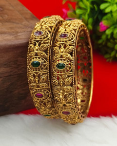 Jewwel Alloy Gold-plated Bangle