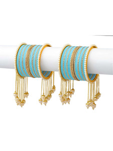 Rijoli Metal Zircon Gold-plated Bangle Set