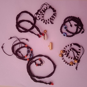 Khushi Traders Mother of Pearl, Dori Bracelet