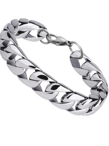 Fab Creations Stainless Steel Silver Bracelet