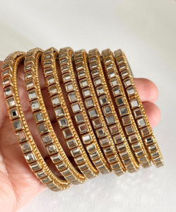 Ammoli Metal Crystal Bangle