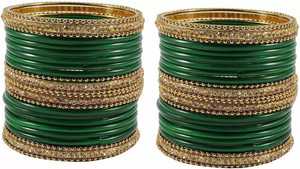 RADHA MOHAN EMPIRE Metal, Glass Bangle Set