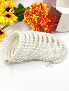 Balasundri Alloy Pearl Bracelet