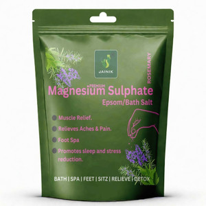 JAINIK Rosemary Epsom Bath Salt For Muscle Relief, Relieves Aches & Pain