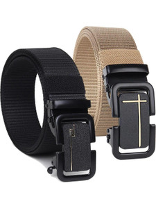 PROVOGUE Men Black Nylon Belt - Image 5