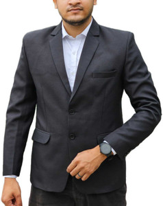 Fashyy Solid Single Breasted Festive & Wedding Men Blazer