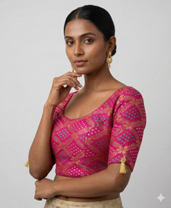 LAXMISHREE LIFESTYLE Round Neck Women Blouse