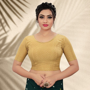 PU Fashion Round Neck Women Blouse