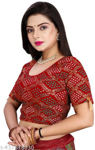 Dhyaan Textile Round Neck Women Blouse