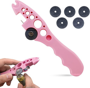 MJKD Ampule Cutter with Replaceable Grinding Wheels Ampoule Cutter for Doctors Ampule Cutter with 5 Replaceable Grinding Wheels Bottle Opener