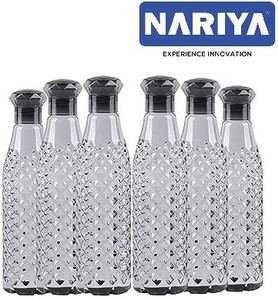NARIYA BLACK DIAMOND WATER BOTTLE PLASTIC UNBREAKABLE TRANSPARENT 1000 ml Plastic Bottle