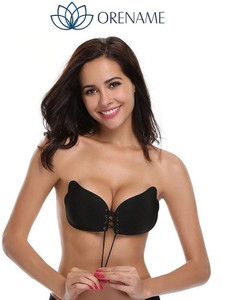 ORENAME Invisible Strapless & Backless Adhesive Bra | Silicone Gel Bra for Women Women Stick-on Lightly Padded Bra