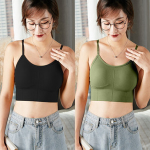 BEYONDIMAGINE [Premium Quality] Full Coverage Women Cami Bra Women Cami Bra Lightly Padded Bra