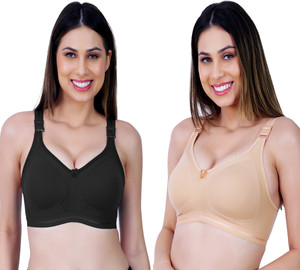 Ladyland Damani women Cotton 4 hook bra Women T-Shirt Non Padded Bra