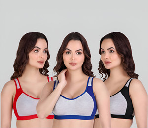 CURVZEX aira Women Sports Non Padded Bra