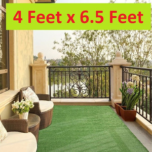 CHETANYA 4 ft X 6 ft Polypropylene Grass Carpet - Image 6