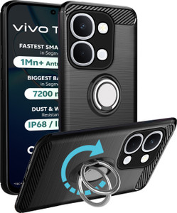 Unistuff Vivo T5X 5G Rubber Back Cover Black - Image 6