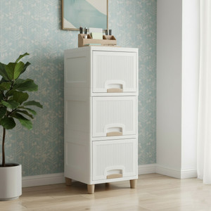 MAXTID Layer White component Plastic Modular Drawer for Office, Hospital, school Plastic Cupboard