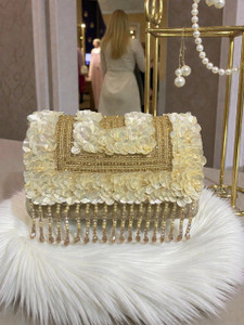 Zeba collection Girls Gold Handbag
