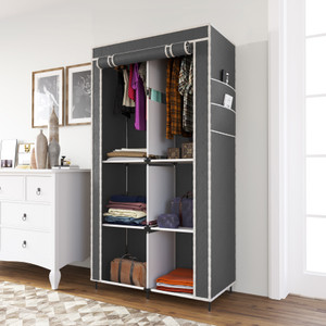 HUENISH Collapsible Wardrobe for Clothes PP Collapsible Wardrobe