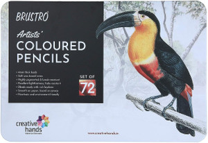 BRuSTRO Artists' 4MM Super Soft Coloured Pencils, 72 Count - Image 3