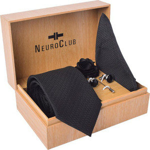 NEUROCLUB Silk Cufflink & Tie Pin Set