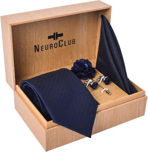 NEUROCLUB Silk Cufflink & Tie Pin Set