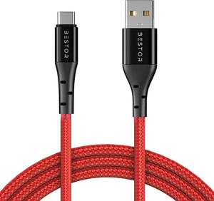 Bestor USB Type C Cable 1 m 65W Fast Charger Cable Fast Charging