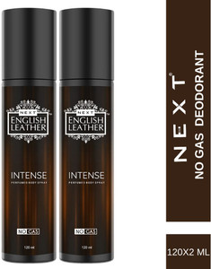 NEXT English Leather INTENSE Whiff of Sensation Deo, 2 Luxurious Packs Perfume Body Spray  -  For Men & Women