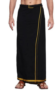 SRI BALAJI TEX 100% Pure Cotton Solid Men Dhoti