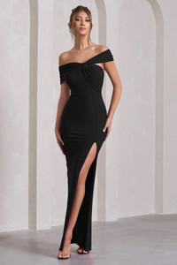 WANQUILA Women Bodycon Black Maxi/Full Length Dress