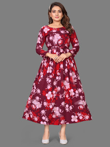 Modli 20 Fashion Women Floral Print Anarkali Kurta