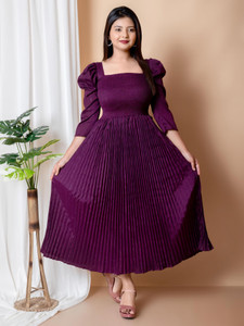SS Fashion Women Gown Purple Maxi/Full Length Dress