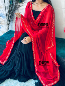 Dhruvisha Chiffon Solid Women Dupatta