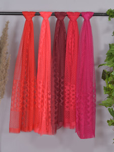 Nakoda Creation Net Self Design Women Dupatta