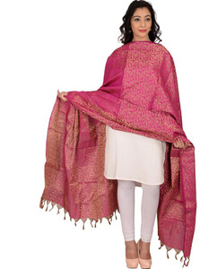 WHITEHEAVEN Jacquard, Silk Blend Self Design Women Dupatta