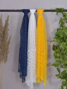 Nakoda Creation Net Self Design Women Dupatta