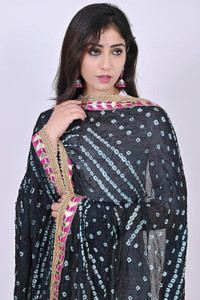 GG TEXTILE Chiffon, Art Silk Hand Painted Women Dupatta