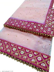 KJS ENTERPRISE Net Embroidered Women Dupatta