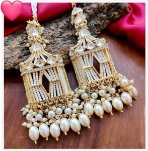 Lucentarts Jewellery ER67 Pearl Alloy Drops & Danglers