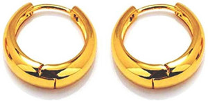 Alphabettm Kaju Bali shaped Gold-Plated stainless steel Alloy Hoop Earring