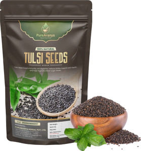 PureAranya Tulsi Seeds Boosts Immunity Skin Health & Supports Joint & Bone Health Basil Seeds