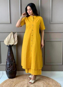 mini collections Embroidered Kurta, Palazzo & Dupatta Set